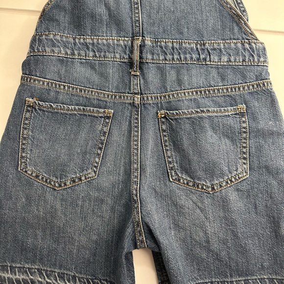 GAP Kids Girls Denim‎ Shortalls Sz L Medium Wash - Picture 7 of 10
